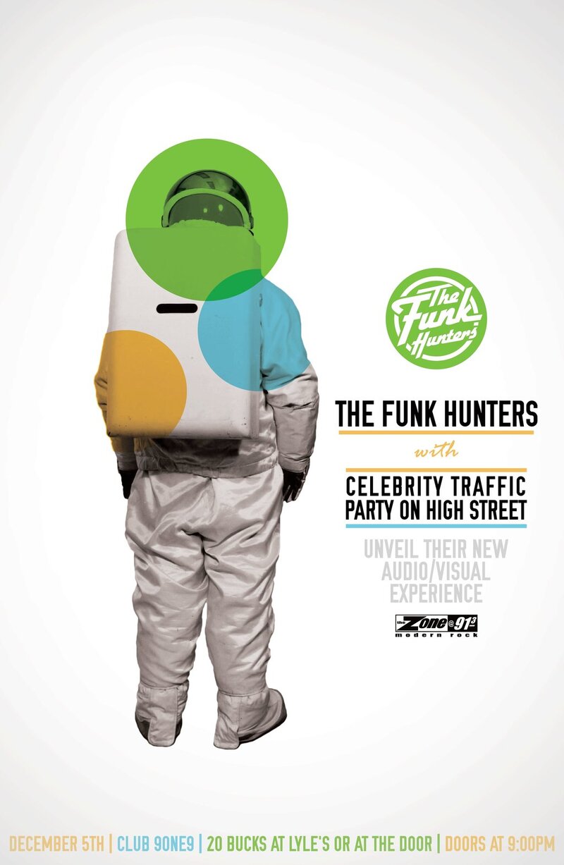 THE FUNK HUNTERS unveil their new AUDIO/VISUAL EXPERIENCE @ Club 919: The Funk Hunters, The Party on High Street, Celebrity Traffic @ Distrikt Dec 5 2012 - May 6th @ Distrikt