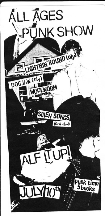 Lightnin' Round, DogJaw, Woolworm, Siren Songs @ ALF House Jul 10 2011 - May 6th @ ALF House