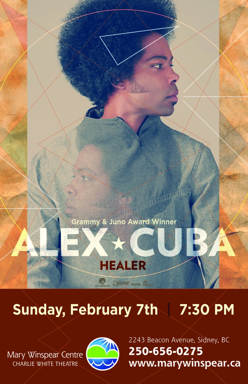 Alex Cuba @ Mary Winspear Centre Feb 7 2016 - May 16th @ Mary Winspear Centre