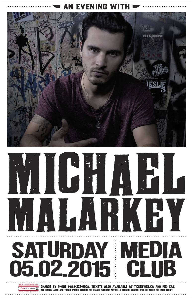 Michael Malarkey, The Wild Romantics, Jon Bryant @ The Media Club May 2 2015 - Jun 13th @ The Media Club
