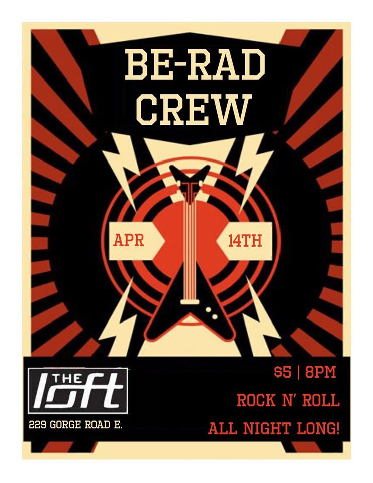 Be Rad Crew Live at the Loft: Be rad crew @ The Loft (Victoria) Dec 31 1969 - May 6th @ The Loft (Victoria)