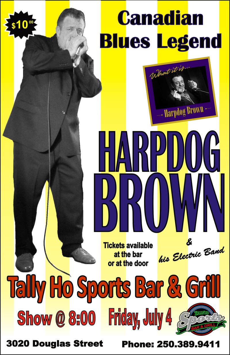 Harpdog Brown Band @ Tally Ho Sports Bar and Grill Jul 4 2014 - May 13th @ Tally Ho Sports Bar and Grill