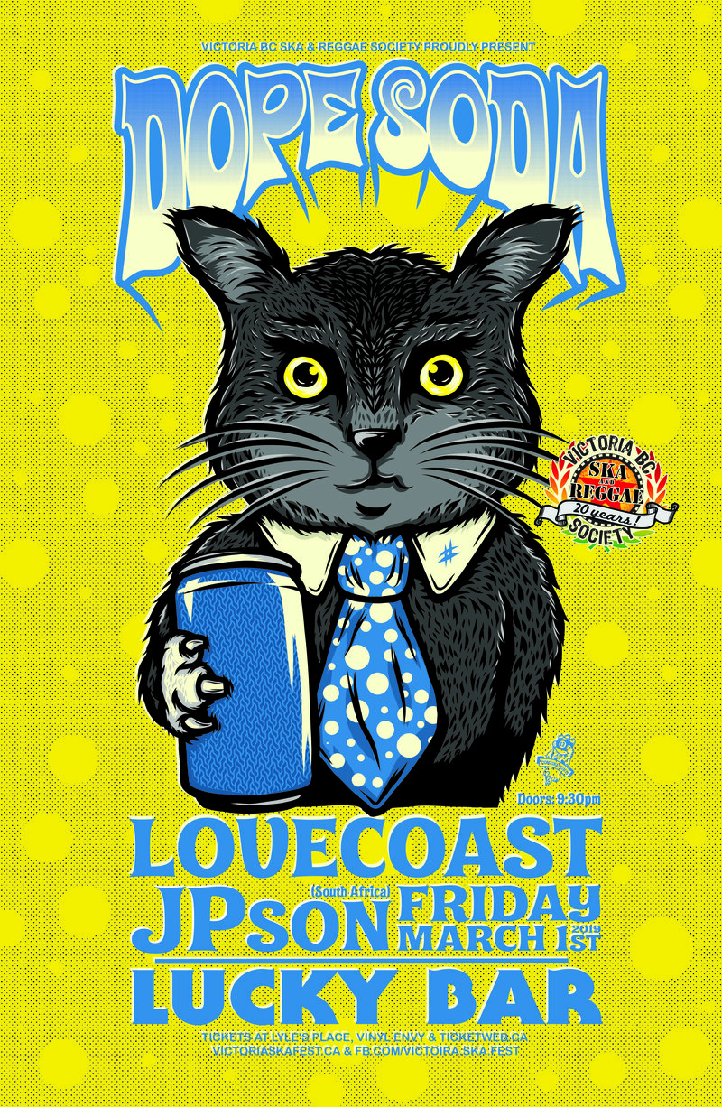 Dope Soda, LOVECoast, JPson @ Lucky Bar Mar 1 2019 - May 7th @ Lucky Bar