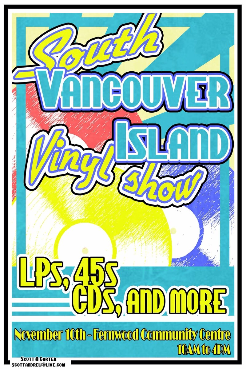 South Vancouver island vinyl record show @ Fernwood (NRG) Community Centre Nov 10 2018 - May 6th @ Fernwood (NRG) Community Centre