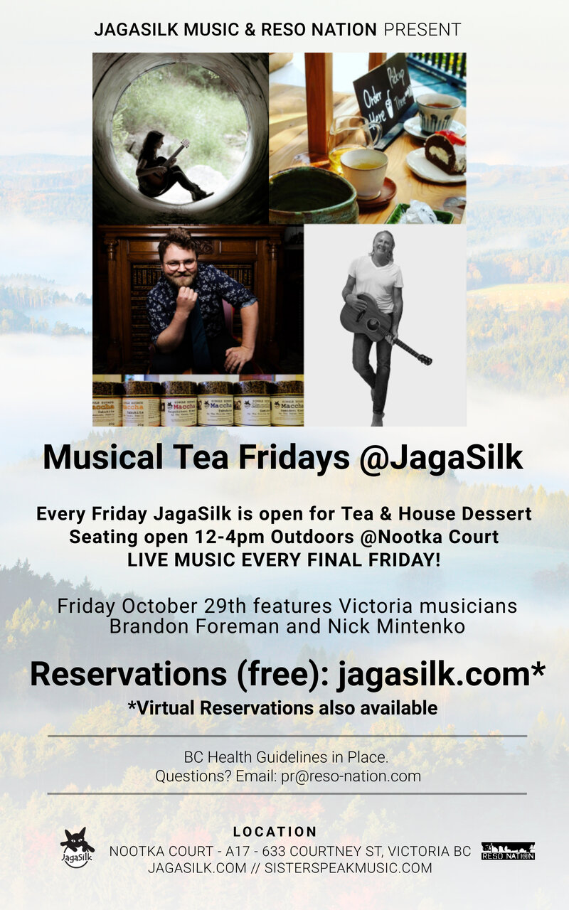 Musical Tea Fridays at JagaSilk (Outdoors) - May 9th @ Jagasilk (Outdoors)