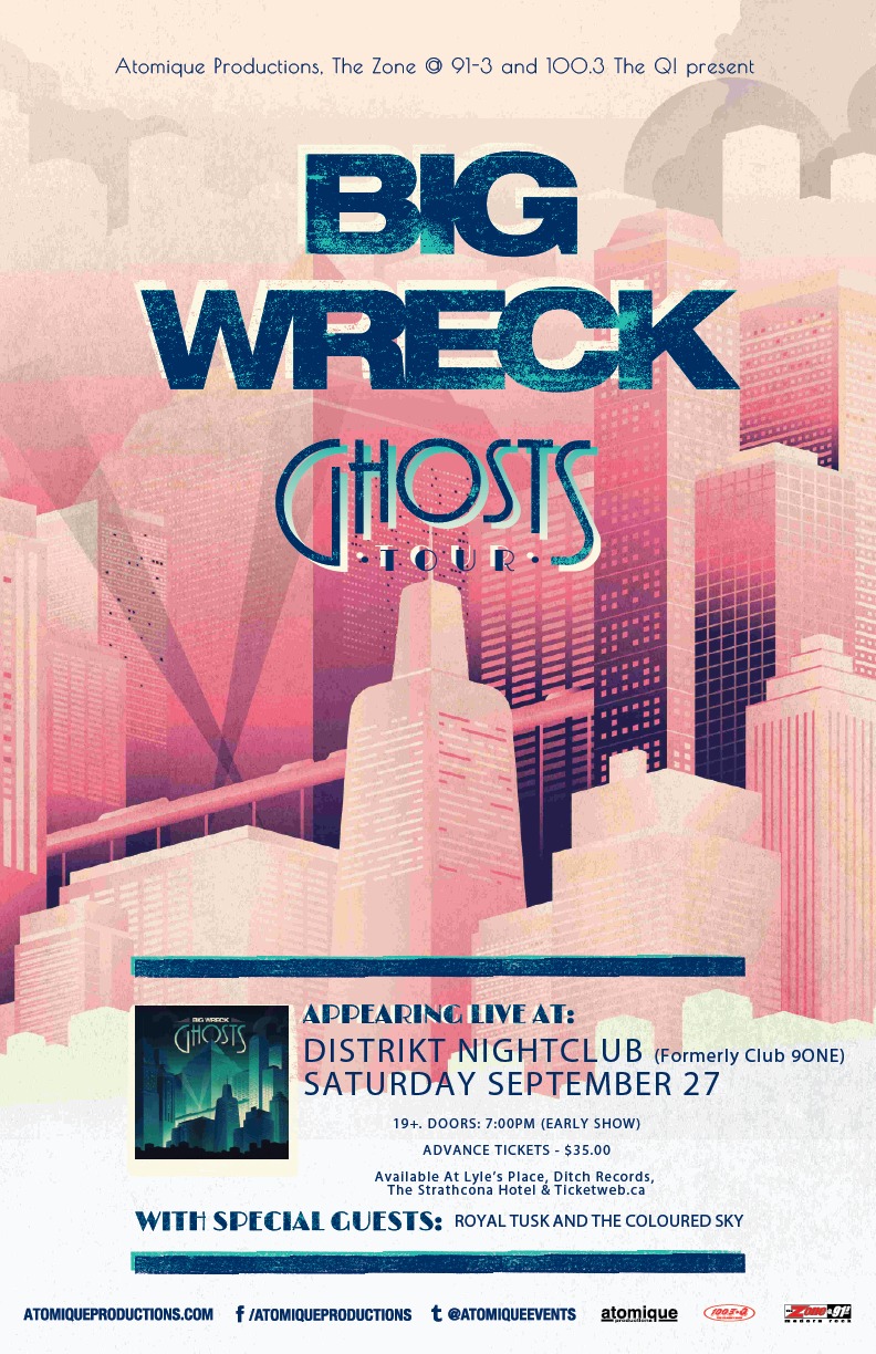 Big Wreck, Royal Tusk, The Coloured Sky  @ Distrikt Sep 27 2014 - May 14th @ Distrikt