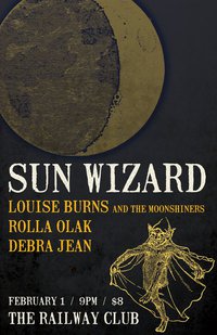 Sun Wizard , Louise Burns, Rolla Olak, Debra Jean @ Railway Club Feb 1 2011 - May 12th @ Railway Club