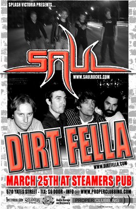 Charitable event: Dirtfella, Saul @ Steamers Pub Mar 25 2006 - May 6th @ Steamers Pub