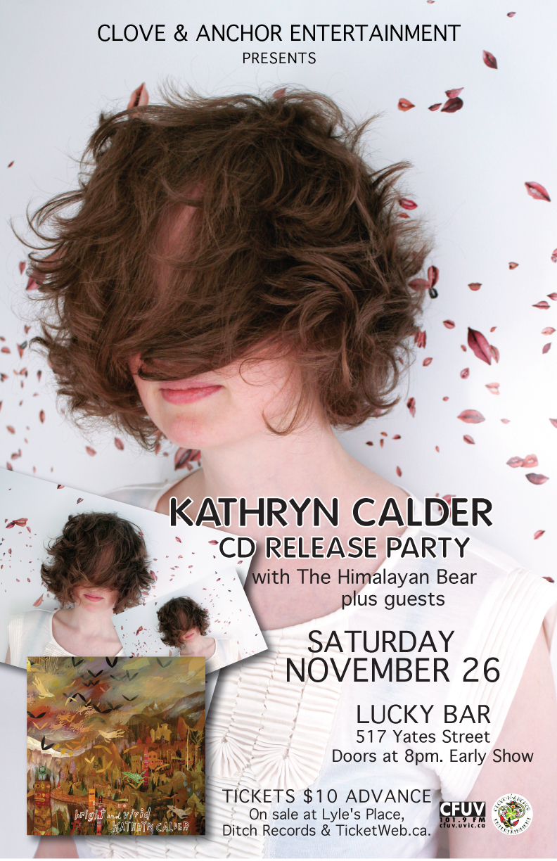 CD Release Party: Kathryn Calder, The Himalayan Bear, Hearse @ Lucky Bar Nov 26 2011 - May 7th @ Lucky Bar