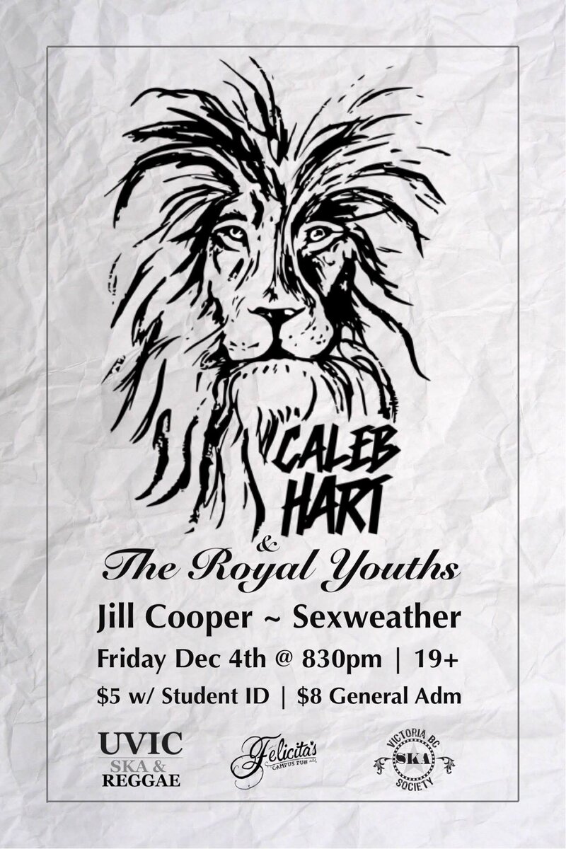 The Royal Youths, Jill Cooper, Sexweather @ Felicita's Pub Dec 4 2015 - May 6th @ Felicita's Pub