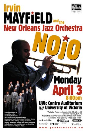 Irvin Mayfield and: New Orleans Jazz Orchestra @ The Farquhar at UVic Apr 3 2006 - Jun 7th @ The Farquhar at UVic