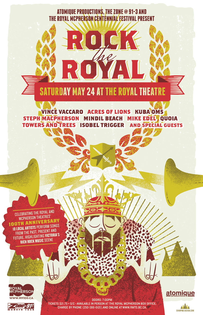 ROCK THE ROYAL!: Vince Vaccaro, acres of lions, Kuba Oms, Steph Macpherson, Mindil Beach, Mike Edel, Quoia, Towers and Trees, Isobel Trigger @ Royal Theatre May 24 2014 - May 22nd @ Royal Theatre
