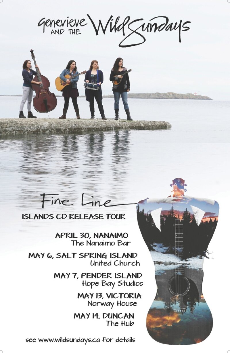 Genevieve and the Wild Sundays CD Release: Genevieve and the Wild Sundays, Ivonne Hernandez, Jeremy Walsh @ Sons of Norway May 13 2016 - May 17th @ Sons of Norway