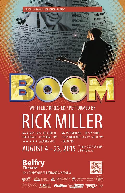 BOOM: Rick Miller @ Belfry Theatre Mainstage - Aug 04, 2015
