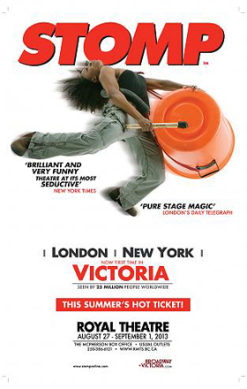 STOMP, THE INTERNATIONAL PERCUSSION SENSATION @ Royal Theatre - Aug 28, 2013