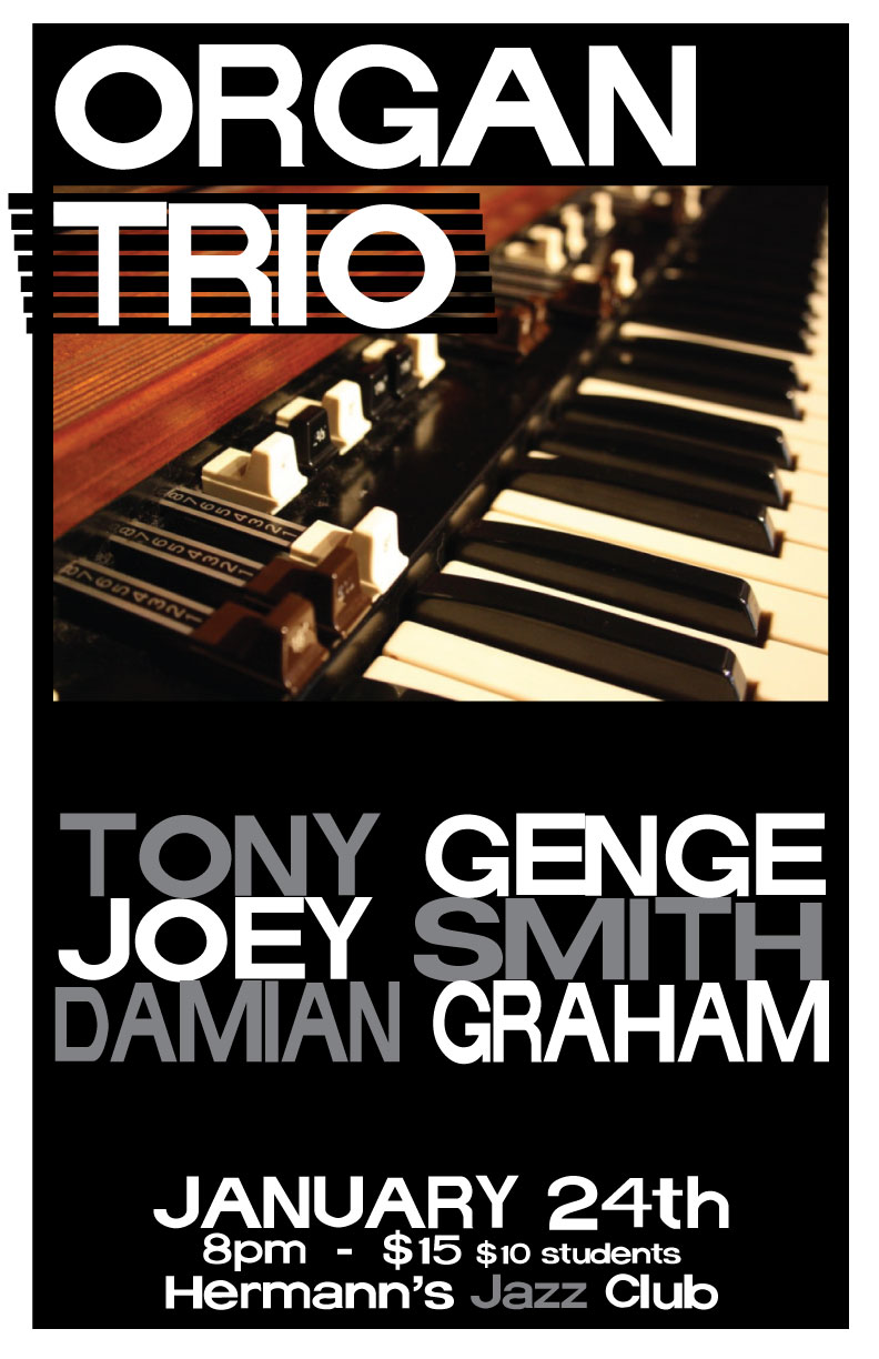 Damian Graham Trio @ Hermann's Jazz Club Jan 24 2019 - Jun 4th @ Hermann's Jazz Club