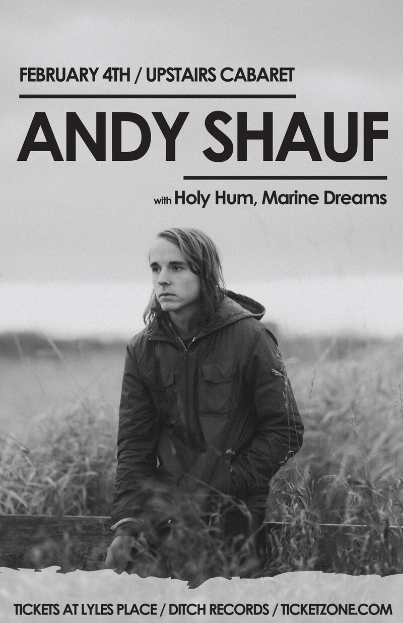 Andy Shauf, Holy Hum, Marine Dreams @ Upstairs Feb 4 2015 - May 6th @ Upstairs