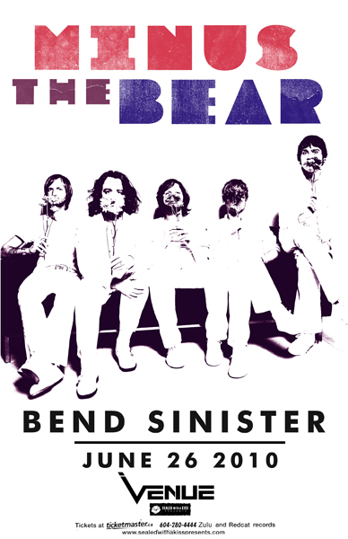 Minus The Bear, Bend Sinister @ Venue Dec 31 1969 - May 6th @ Venue