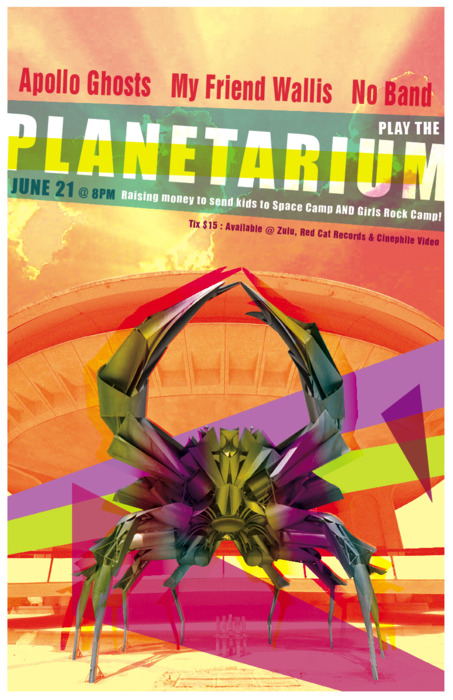 Apollo Ghosts, My Friend Walli, NoBand @ The H. R. MacMillan Planetarium - Jun 21, 2011