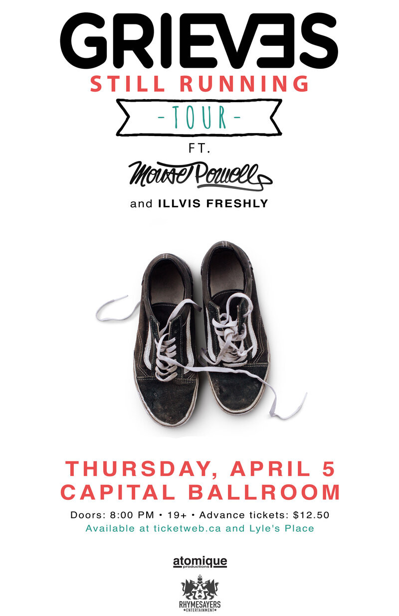 Grieves, Mouse Powell, Illvis Freshly @ Capital Ballroom Apr 5 2018 - May 16th @ Capital Ballroom