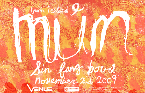 M&uacute;m, Sin Fang Bous @ Venue Nov 2 2009 - Jun 14th @ Venue