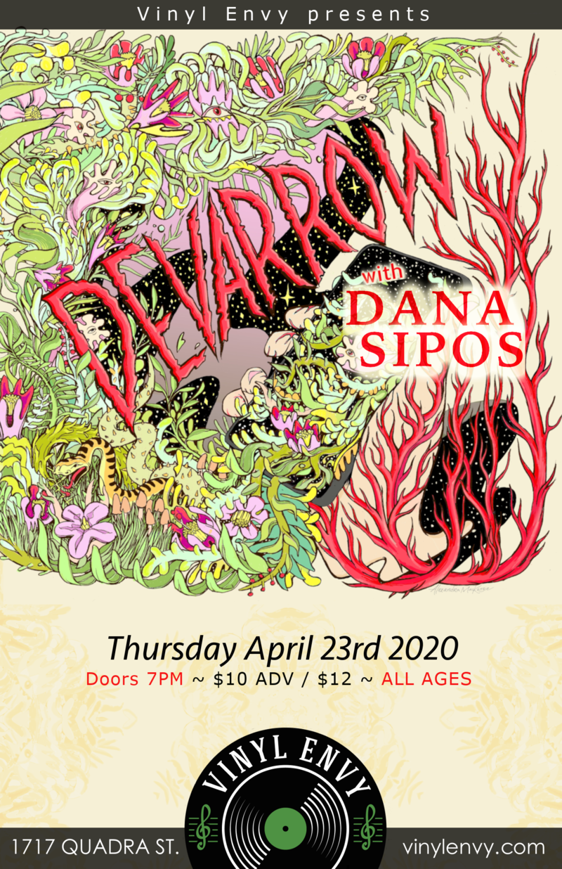 Devarrow (Halifax, NS), Dana Sipos @ Vinyl Envy Apr 23 2020 - Jun 11th @ Vinyl Envy