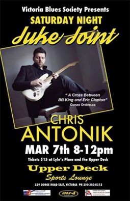 Chris Antonik @ Upper Deck (in the Gorge Travelodge) Mar 7 2015 - May 6th @ Upper Deck (in the Gorge Travelodge)