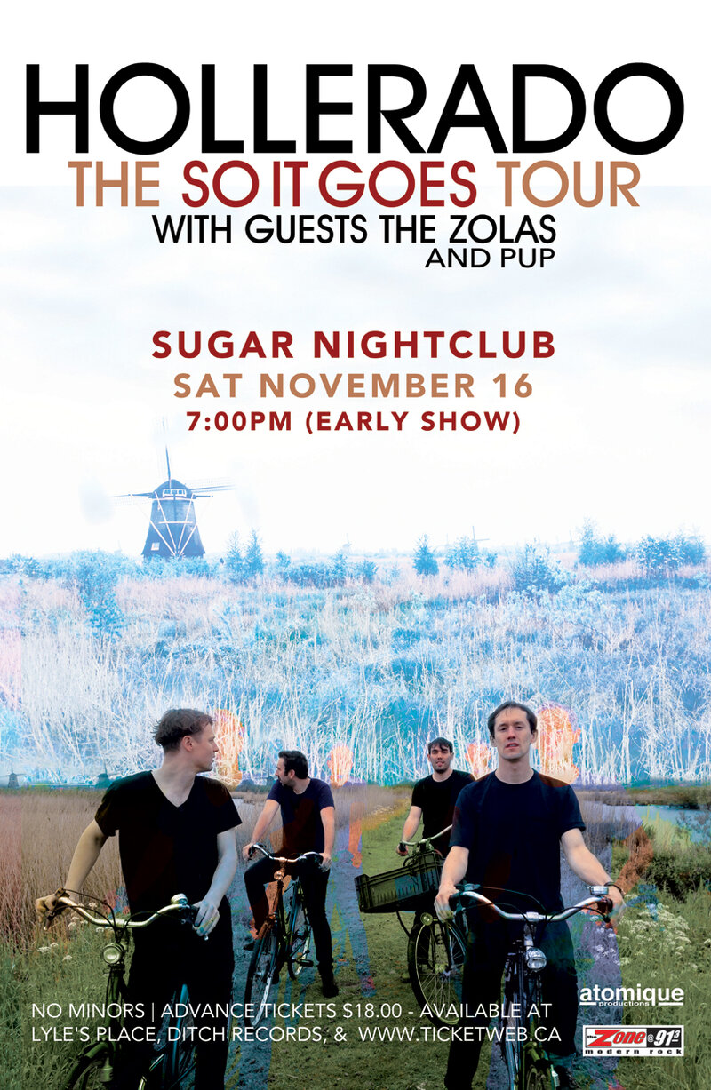 Hollerado (SOLD OUT), The Zolas , Pup @ Capital Ballroom Nov 16 2013 - May 7th @ Capital Ballroom