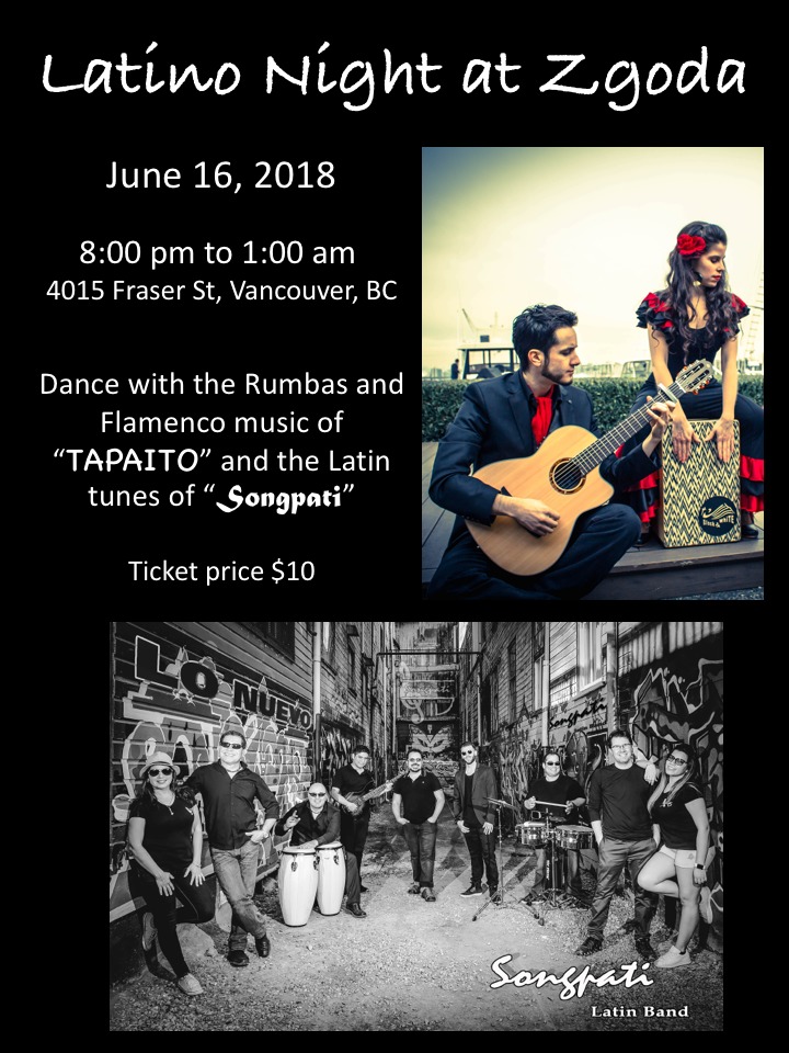 Latin Night at ZGODA: Tapaito, Songpati @ Polish Community Centre 