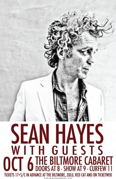 Sean Hayes, Birds of Chicago @ The Biltmore Cabaret Oct 6 2012 - May 6th @ The Biltmore Cabaret