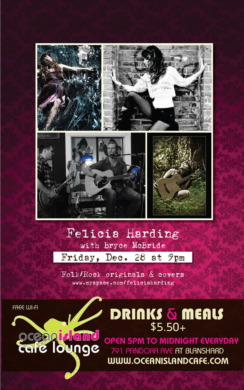 Felicia Harding @ Ocean Island Lounge Dec 28 2012 - May 10th @ Ocean Island Lounge