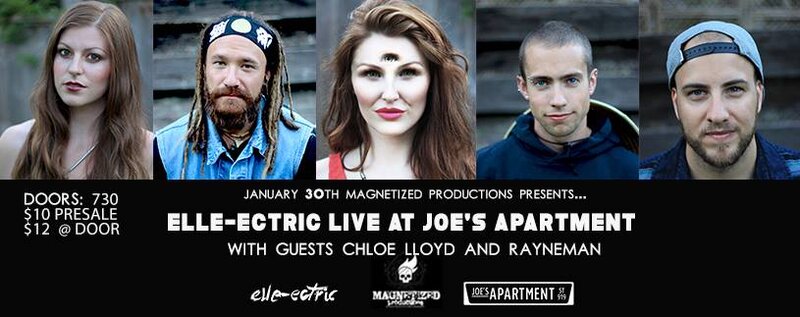 elle-ectric, Rayneman, Chole Anne Lloyd  @ Joe's Apartment Jan 30 2015 - May 6th @ Joe's Apartment