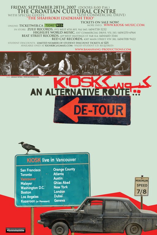 Iranian Blues/Rock Music: Kiosk, The Shahrokh Izadkhah Trio @ Croatian Cultural Center - Sep 28, 2007