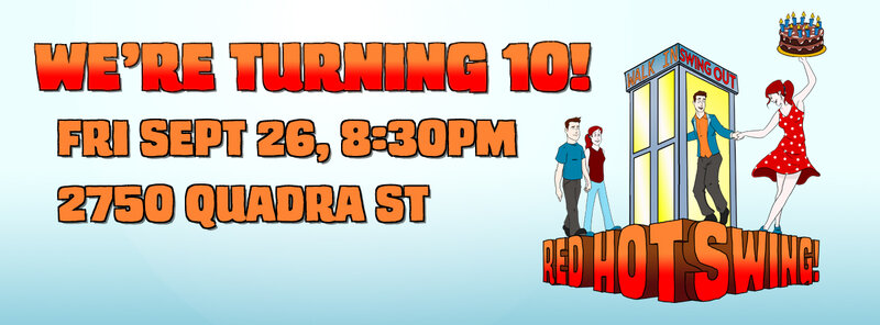 Red Hot Swing's 10th Anniversary Party: CanUS Jazz band @ Dance Victoria Studios - Sep 26, 2014