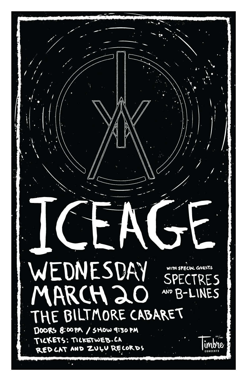 Iceage, spectres, B-Lines @ The Biltmore Cabaret Mar 20 2013 - May 6th @ The Biltmore Cabaret
