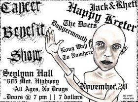 SEYLYNN CANCER BENEFIT!: Happy Kreter, The Doers, Jack & Rhett, Long Way to Nowhere @ Seylynn Hall Nov 20 2004 - May 6th @ Seylynn Hall