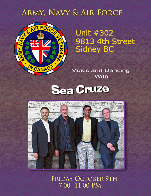 Seacruze @ ANAVETS Club 302 Oct 9 2015 - May 8th @ ANAVETS Club 302