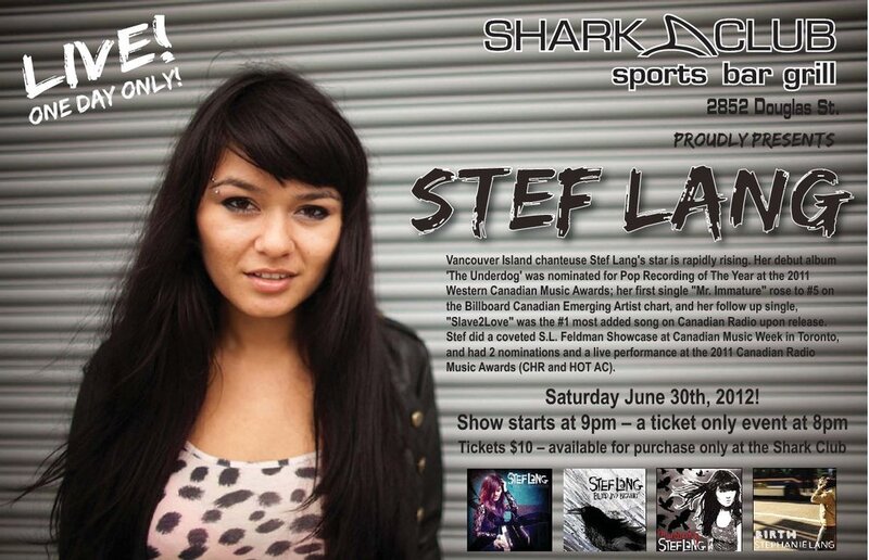 Stephanie Lang @ Shark Club Jun 30 2012 - May 6th @ Shark Club