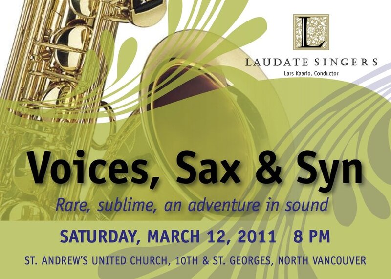 Laudate Singers, Campbell Ryga, Ross Taggart, Tim Tsang @ St Andrews United Church - Mar 12, 2011