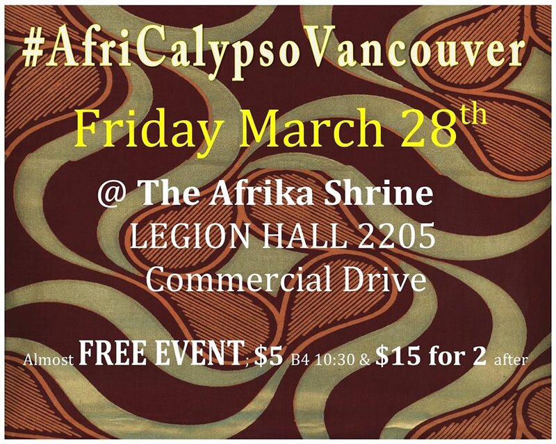 Kara-Kata Afrobeat Group, Pendomoja, DJ-LME @ The Afrika Shrine, Legion Hall 2205 Commercial Drive - Mar 28, 2014