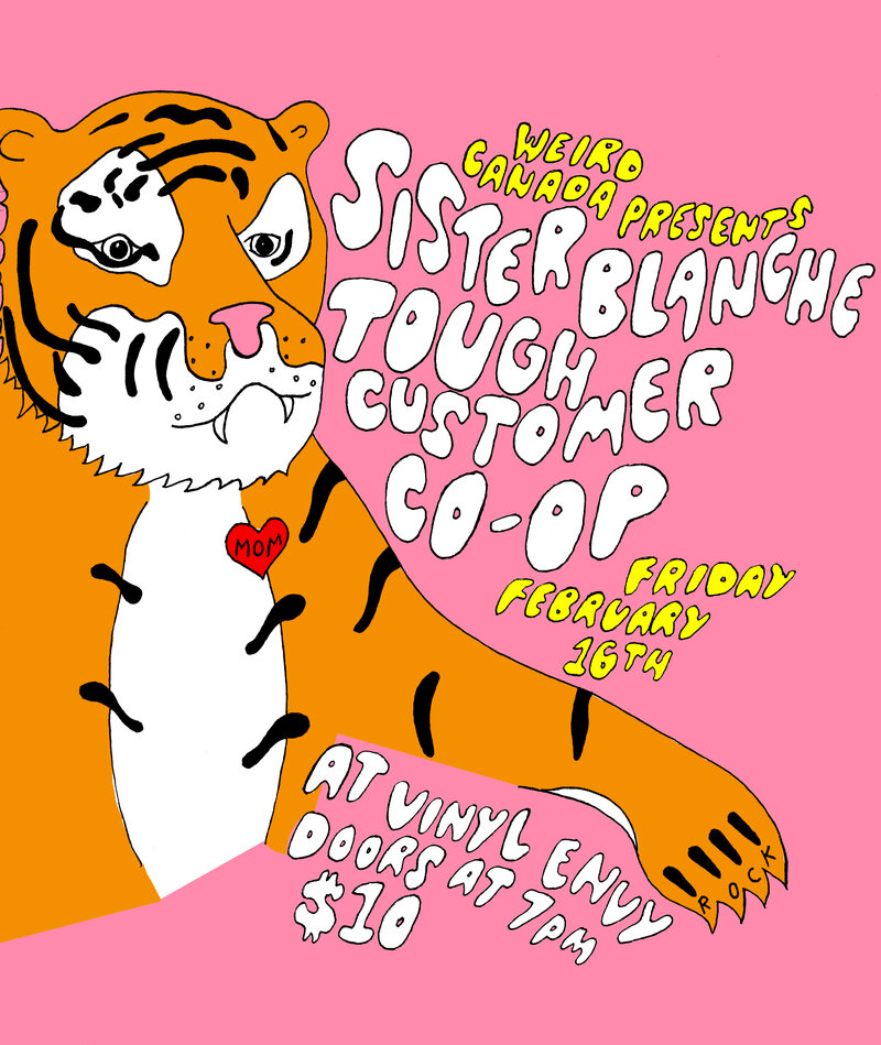 Sister Blanche, TOUGH CUSTOMER, Co-op @ Vinyl Envy Feb 16 2018 - Jun 29th @ Vinyl Envy