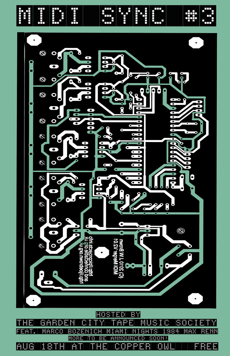 MIDI SYNC #3: Miami Nights 1984, MAX RENN, Marco  Bozenich @ Copper Owl Aug 18 2016 - May 10th @ Copper Owl