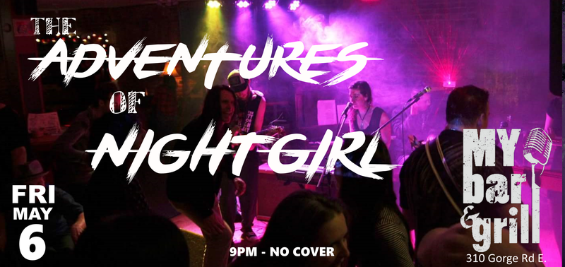 Adventures of Nightgirl @ My Bar and Grill May 6 2016 - May 6th @ My Bar and Grill
