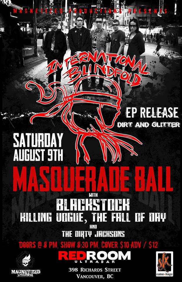 International Blindfolds, Blackstock, Killing Vogue, The Fall of Day, The Dirty Jacksons @ The Red Room Aug 9 2014 - Jun 13th @ The Red Room