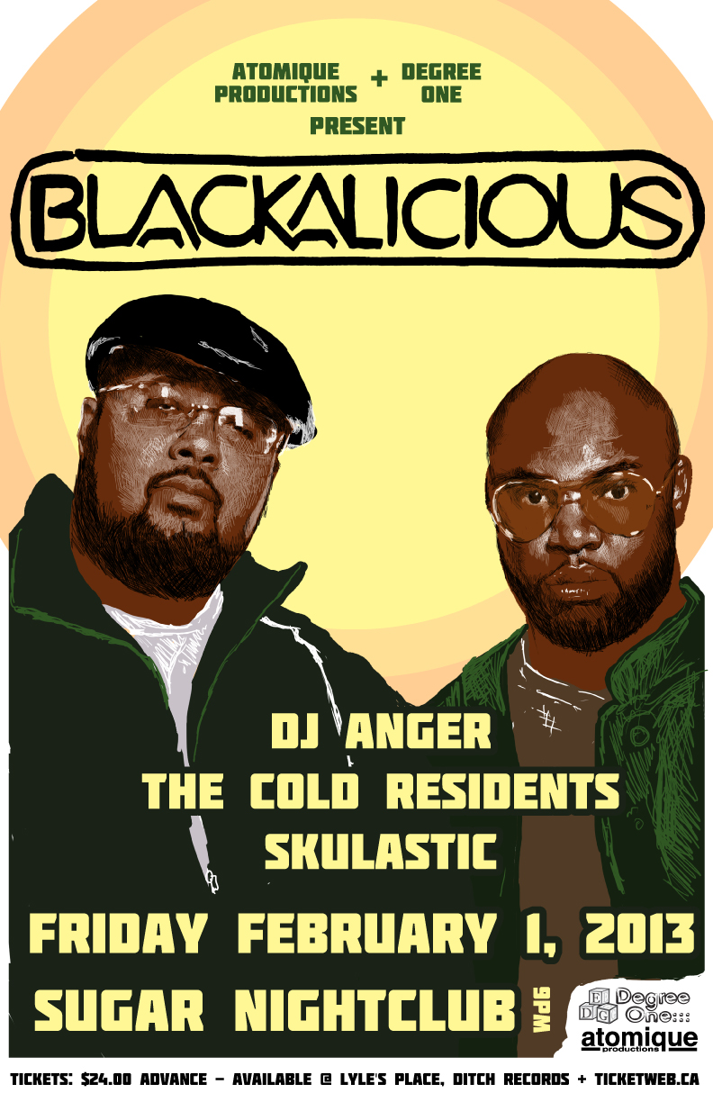 Blackalicious (SOLD OUT), DJ Anger, Cold Residents, Skulastic @ Capital Ballroom Feb 1 2013 - May 6th @ Capital Ballroom