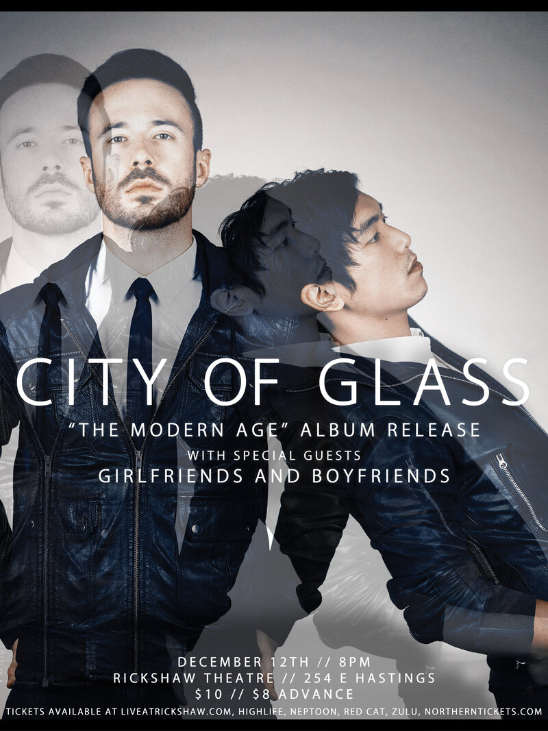 At long last, City of Glass comes home to Vancouver: City of Glass, Girlfriends and Boyfriends @ Rickshaw Theatre Dec 12 2013 - May 7th @ Rickshaw Theatre