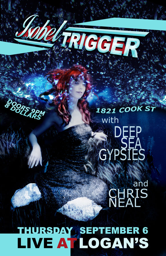Isobel Trigger at Logan's Pub: Isobel Trigger, Deep Sea Gypsies, Chris Neal @ Logan's Pub Sep 6 2012 - May 6th @ Logan's Pub