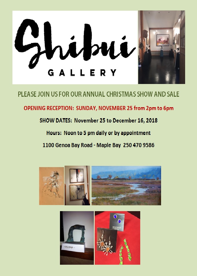 Shibui annual x-mas show and sale @ Shibui Gallery Nov 25 2018 - Jun 4th @ Shibui Gallery