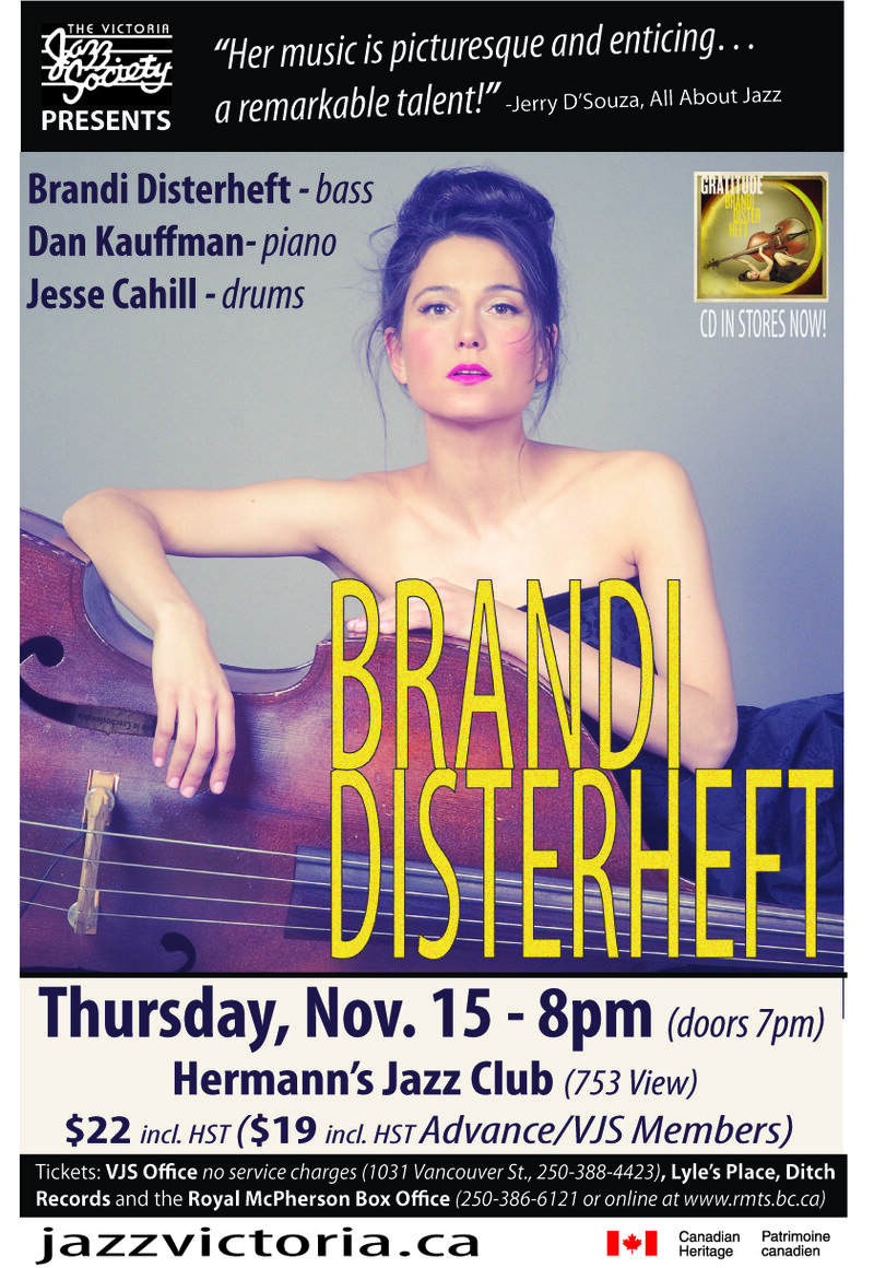 Brandi Disterheft @ Hermann's Jazz Club Nov 15 2012 - May 8th @ Hermann's Jazz Club