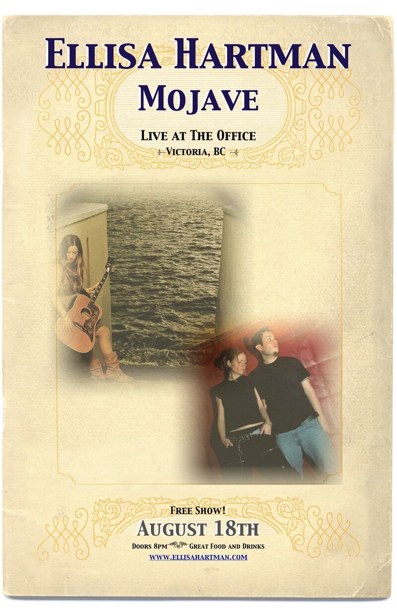 Free Show with Ellisa Hartman and Mojave: Ellisa Hartman, mojave @ TheOfficeLounge Aug 18 2011 - May 17th @ TheOfficeLounge